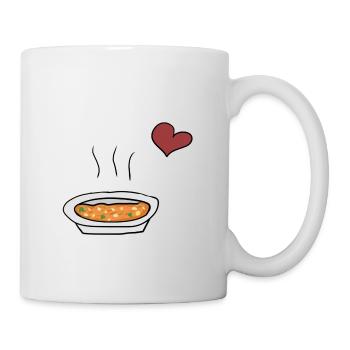 Essen Suppe - Tasse - Weiß - Rechts