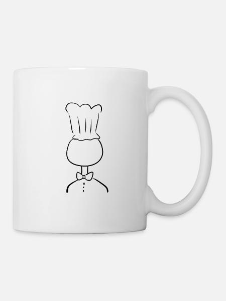 Koch Kochen - Tasse - Weiß