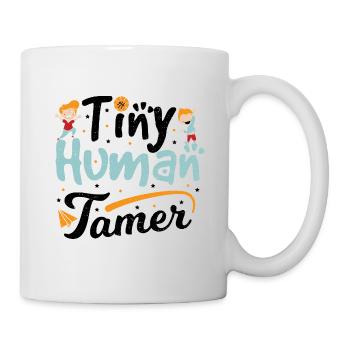 Tiny Human Tamer - Vorschule - Tasse - Weiß - Rechts