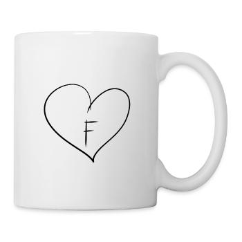 Herz Buchstabe - Tasse - Weiß - Rechts