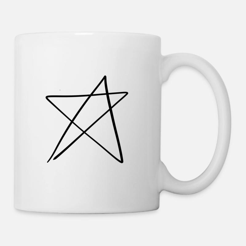 Stern Form - Tasse - Weiß