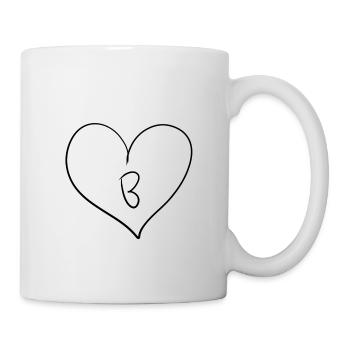 Herz Buchstabe - Tasse - Weiß - Rechts