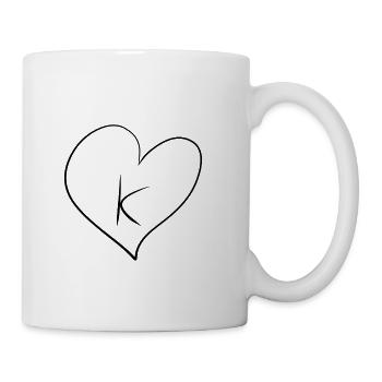 Herz Buchstabe - Tasse - Weiß - Rechts