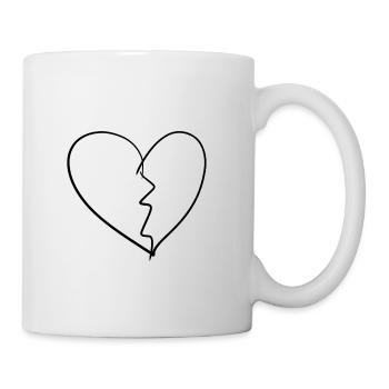 Heart broken - Mug - white - Right