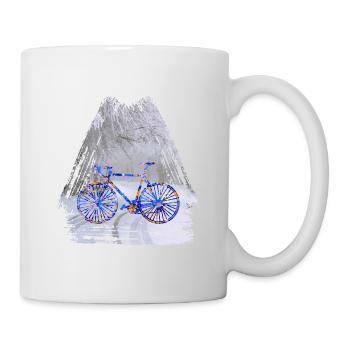 fahrrad winter e 112 - Tasse - Weiß - Rechts