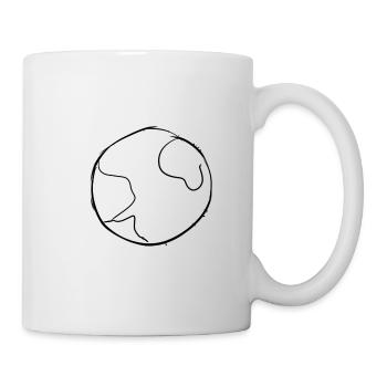 Planète Humanité - Mug blanc - blanc - Droite