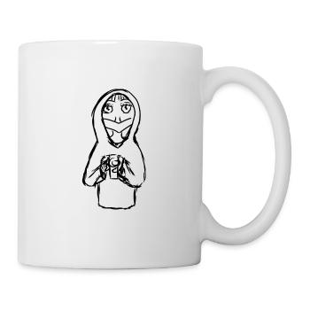 Manga Zeichnung - Tasse - Weiß - Rechts