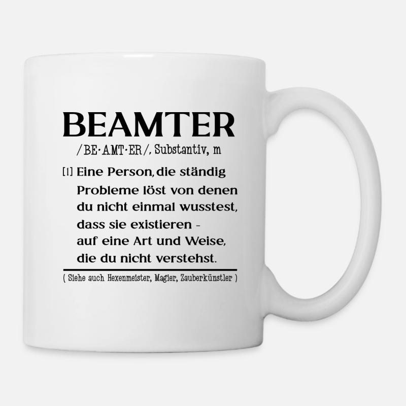 Definition Beamter - Tasse - Weiß