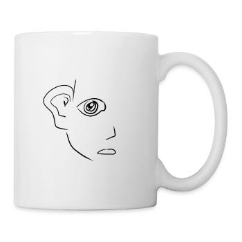 ear hearing - Mug - white - Right