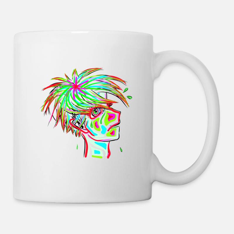 Contraste manga - Mug blanc - blanc