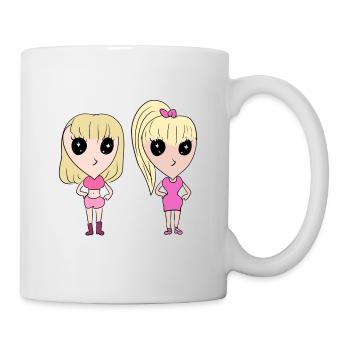amis d’amitié - Mug blanc - blanc - Droite
