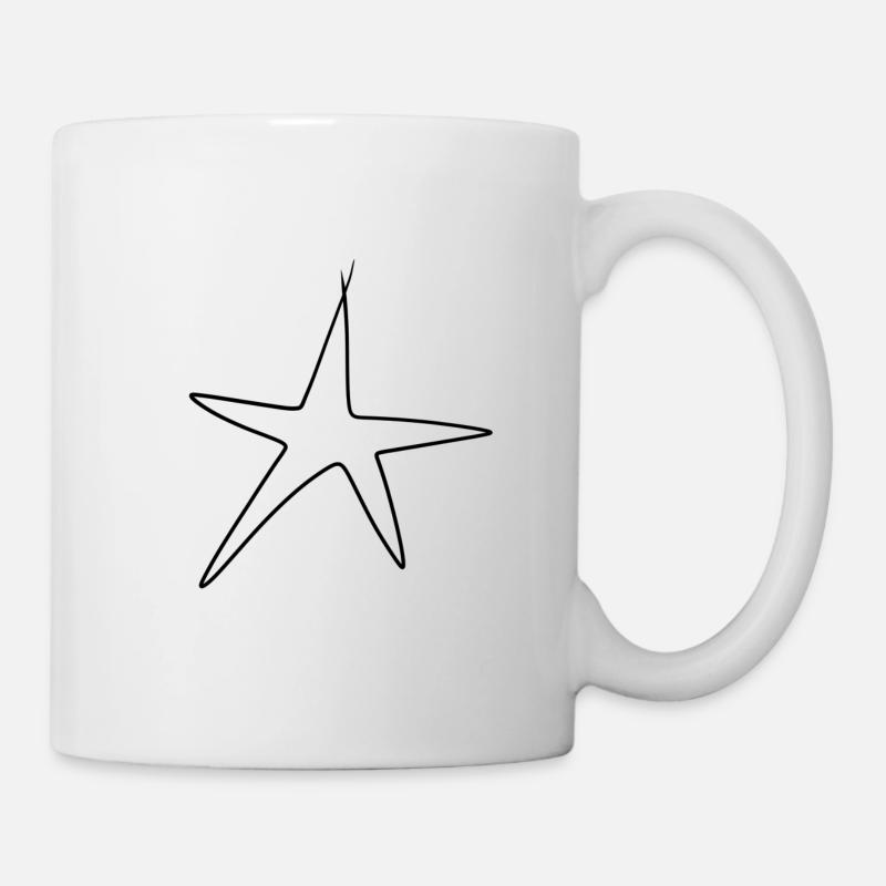 étoiles étoilées - Mug blanc - blanc
