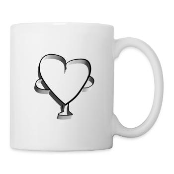 Trophy dear heart - Mug - white - Right
