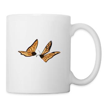 papillon insecte animal symbole printemps - Mug blanc - blanc - Droite