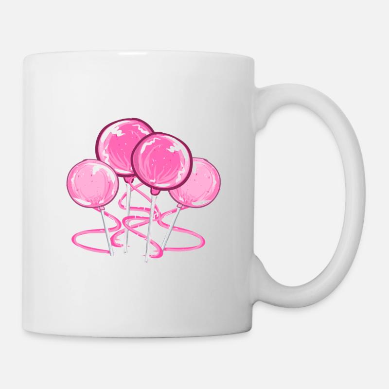 lollipops pink sweet sweet - Mug - white