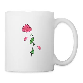rose fleur fleur fleur fleur printemps - Mug blanc - blanc - Droite