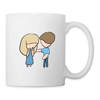 comfort help people help cohesion - Mug - white - Right