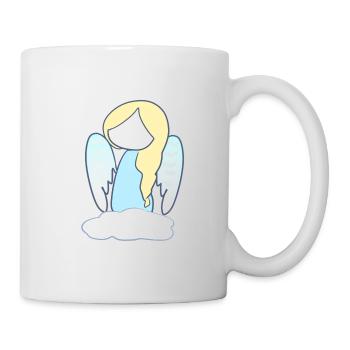 Angel Figure Cloud Girl cartoon - Mug - white - Right
