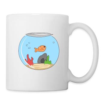 goldfish fish animal sea animal symbol - Mug - white - Right