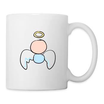 petit ange symbole protecteur de dessin animé - Mug blanc - blanc - Droite