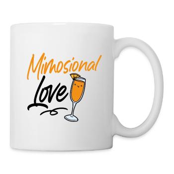 Lustiges Mimosional Love Sonntag Brunch Shirt - Tasse - Weiß - Rechts