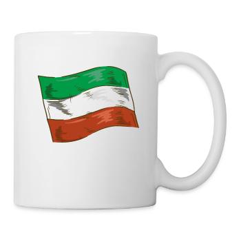 Italie Drapeau Vintage Drapeau Italien Occasion Look - Mug blanc - blanc - Droite