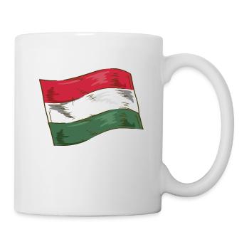 Hungary Flag Hungarian Flag Balaton Hungary - Mug - white - Right