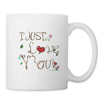 symbol ich liebe dich herzen formen - Tasse - Weiß - Rechts