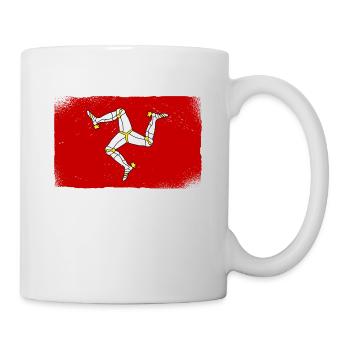 Isle of Man Flagge Triskele Flag of Isle of Man - Mug - white - Right