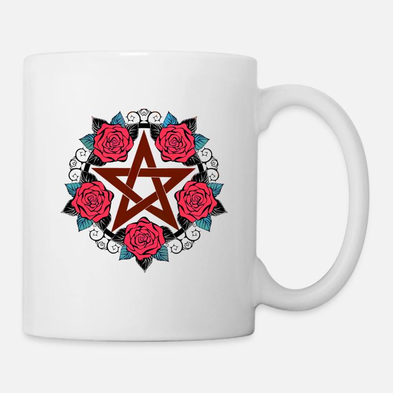 Pentacle emo et romantique - Mug blanc - blanc