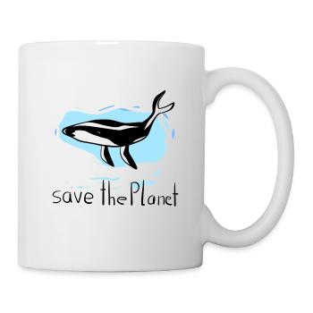 Whale Conservation Save Planet Ecosystem - Mug - white - Right