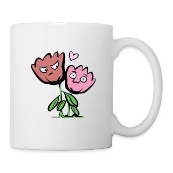 Flowers Friendship Plants Funny Friends - Mug - white - Right