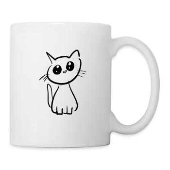 Cat animal cute pet small - Mug - white - Right