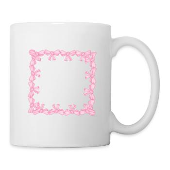 frame square square loop pink - Mug - white - Right
