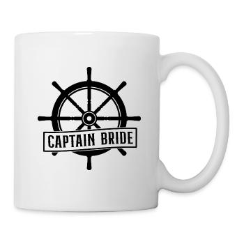 Captain Bride Sailboat Sailing Sailing Boat Skippe - Tasse - Weiß - Rechts