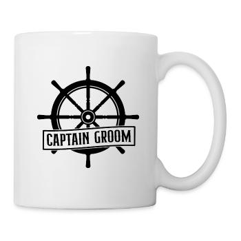Captain Groom Sailboat Sailing Sailing Boat Skippe - Tasse - Weiß - Rechts