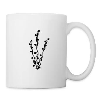 Symbole de la plante Nature Branches Feuilles - Mug blanc - blanc - Droite