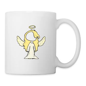 Ailes de fille d’or Angel - Mug blanc - blanc - Droite