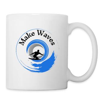 Wellen schlagen - Tasse - Weiß - Rechts