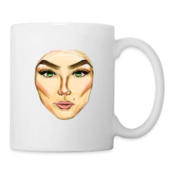 Face Symbol Human - Mug - white - Right