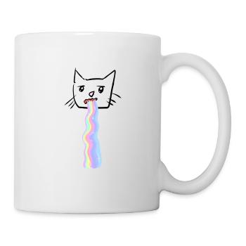 Rainbow poop cat animal cute funny - Mug - white - Right