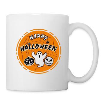 Drôle d’autocollant d’Halloween pour un design festif - Mug blanc - blanc - Droite