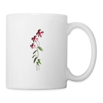 shiny flowers flower symbol plant - Mug - white - Right