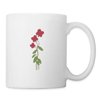 fleurs de rose plante rose - Mug blanc - blanc - Droite