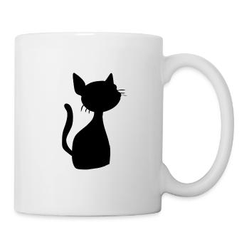 Symbole Chat Animal Animal de compagnie - Mug blanc - blanc - Droite