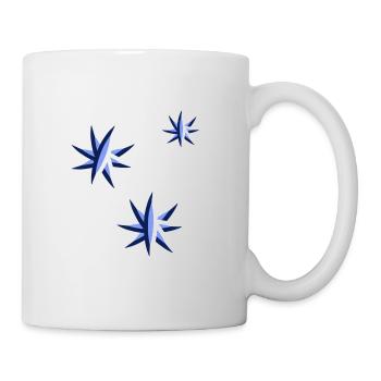 drei blaue sterne - Tasse - Weiß - Rechts
