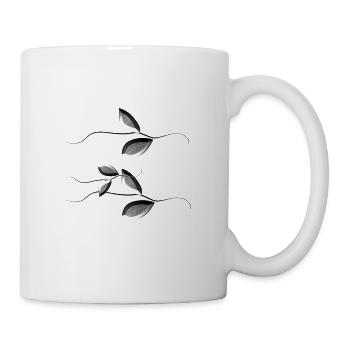 Plant leaves pattern - Mug - white - Right