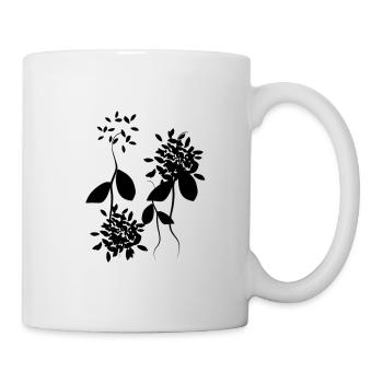 pattern plant flowers - Mug - white - Right