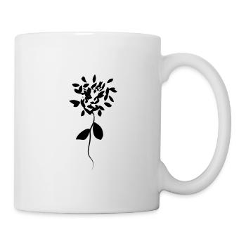 blume pflanze symbol - Tasse - Weiß - Rechts