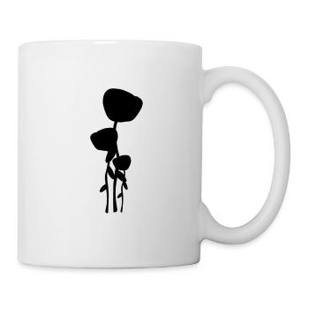 rose trois fleurs plante à fleurs - Mug blanc - blanc - Droite